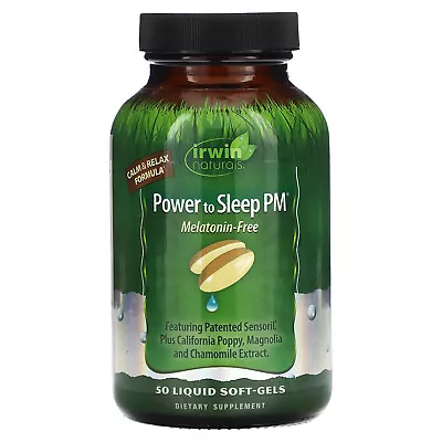 Power To Sleep PM Melatonin-Free 50 Liquid Soft-Gels • $21.24