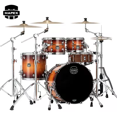 Mapex Saturn Evolution Fusion 4-Piece Maple Shell Pack Exotic Sunburst Lacquer • $2769