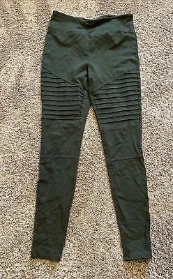 LUXE By LuLaRoe Women's Moto Leggings Size S Small Dark Olive Green • $3.50