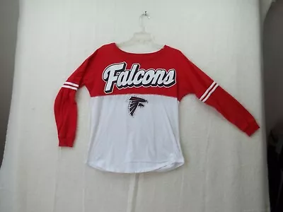 Atlanta Falcons Womens Long Sleeve T Shirt Size M NFL Team Apparel 2 Sided • $14.30