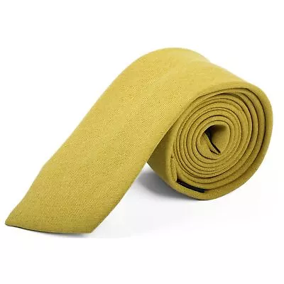 Men's Solid Color 2.75 Inch Wide And 57 Inch Long 100% Cotton Neckties • $16.99