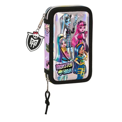 £31.35 • Buy Safta Monster High Best Boos Double Pencil Case - 28 Pieces