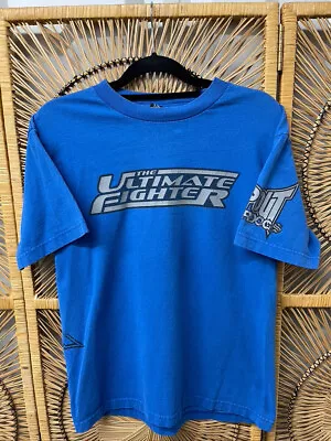 Y2K TapOut The Ultimate Fighter TUF Team Liddell Blue UFC T-Shirt Sz Medium M • $59.99