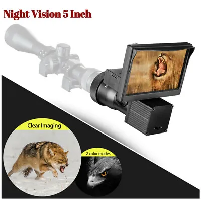 £105.59 • Buy DIY 5  LCD Screen Night Vision Scope Infrared Optic Sight Riflescope DVR Camera