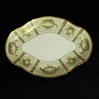 Faberge Gold Enamel & Jeweled Large Serving Bowl Limoges Porcelain China 24k • $750
