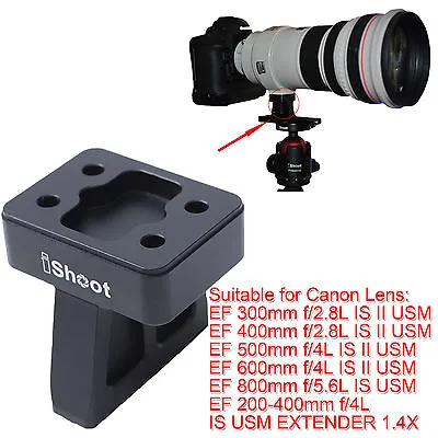 £20.39 • Buy Lens Support Collar Tripod Mount Ring Base For Canon EF 600mm F/4L IS II USM