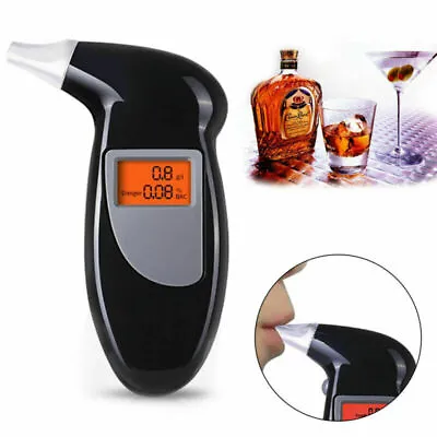 £6.99 • Buy Police Professional LCD Digital Breath-Alcohol Tester Breathalyser Self Analyzer