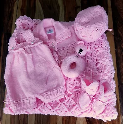 Mimsy*Newborn*Beautiful Baby Girls~Boys Layette*Reborn*Hand Knitted Clothes Set* • £46.99