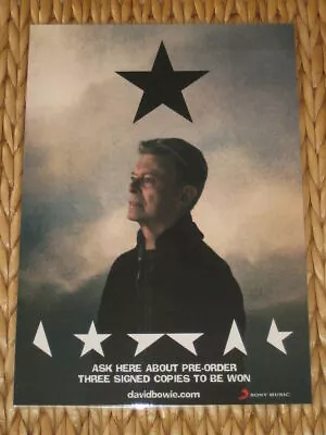 David Bowie - Blackstar - Laminated Promo Counter Poster • $15.95