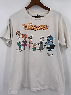 Vintage The Jetsons White Double Sided Graphic T-Shirt 90s XL Made In USA VTG • $45