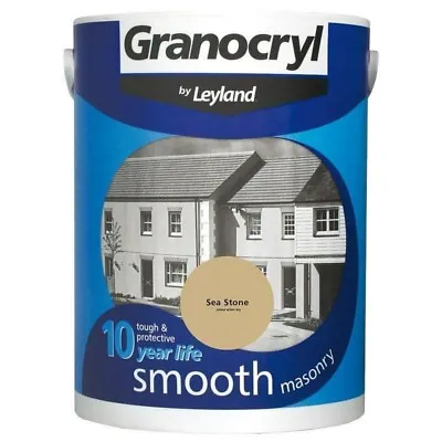 Granocryl By Leyland Smooth Masonry Paint 5l Sea Stone 5 L • £23.97