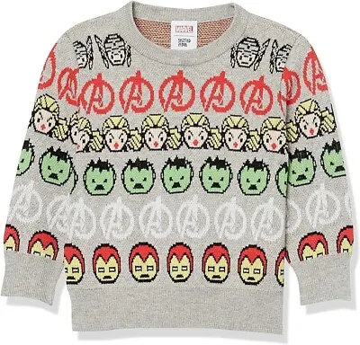 Disney |  Marvel Marvel Avengers Boys Pullover Crew Sweater In Large (10) New • $10.90