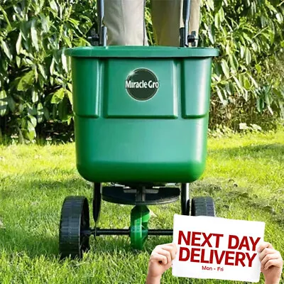 Miracle-Gro Rotary Spreader Lawn Spreader Fertilizer Grass Seed Garden Sower • £59.95