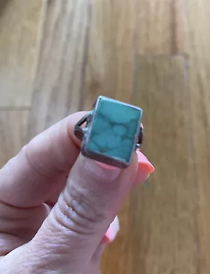 Turquoise Ring Size 4 Vintage Middle Eastern • $24