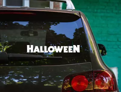 Halloween Vinyl Logo Sticker Decal Car Bumper Horror Movie Film Michael Myers • $7