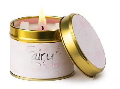 Lily-Flame Scented Candle Fairy Dust 35 Hours Burn Time Vegan Tin Candle • £9.75