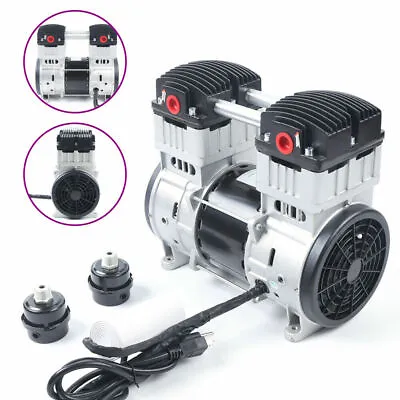 1100W 7CFM Silent Air Pump Compressor Head Small Air Mute Oilless Vacuum Pump • $243