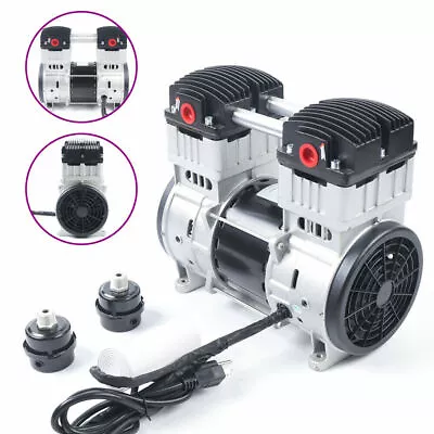 $231.80 • Buy 7CFM Silent Air Pump Compressor Head Small Air Mute Oilless Vacuum Pump 1100W US