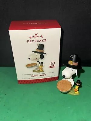 Hallmark Giving Thanks Happiness Is  Peanuts All Year Long 2013 Ornament • $18