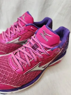 Mizuno Shoes Sz 37 / 7 Womens Wave Rider 19 Running Shoes Runners  #Y3 • $35