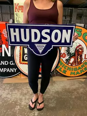 Antique Vintage Old Style Sign Hudson Super Six Made In USA • $55