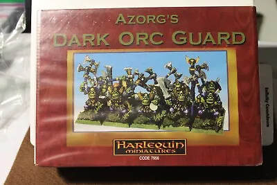 Harlequin Miniatures #7956 Dark Orc Guard NIB (Warhammer Fantasy Black Orc Sub) • $40
