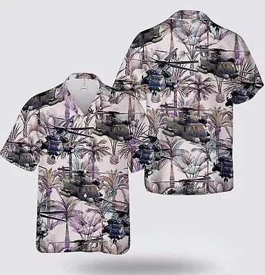 Helicopter Mh-53 Pave Low Ver7 Men's Hawaiian Shirt - Gift For Adults • $30.95