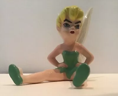 Vintage Disney Tinkerbell Sitting Pouting Ceramic Figurine 3  • $13.99