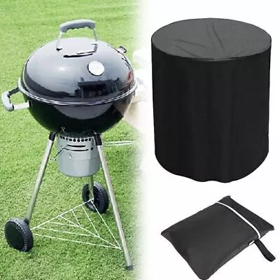 Round BBQ Grill Cover Garden Kettle Grill Grill Cover Gas Grill Protective Cover • $19.60