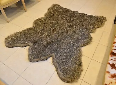 $179 • Buy 60  X 72  Kodiak Russian Bear Rug Faux Fur Bearskin Nonslip Suede Lodge Cabin