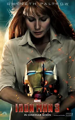 Marvel Art Print Poster Wall Decor Film Pepper Potts IRON MAN 3 Sci-fi Gift • $11.99