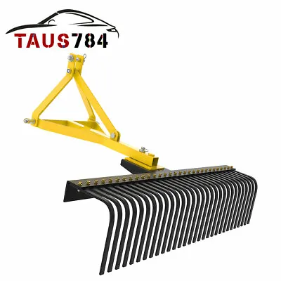 3 Point 60'' Landscape Rock Rake For Category 1 Tractor Attachment Gravel Lawn • $401.39