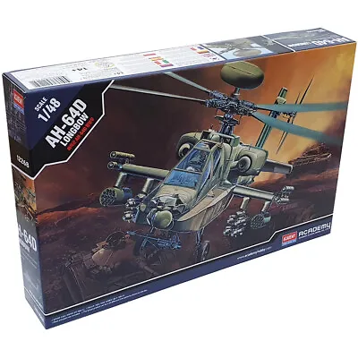 Academy AH-64D Apache Longbow Attack Helicopter Model Kit 12268 Scale 1:48 • £22.49