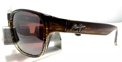 Maui Jim Mixed Plate Mj 721-01 Chocolate Fade Rose Polarized Sunglasses New 9.5c • $80