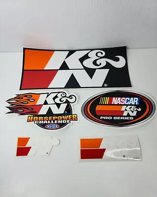 K&N Filter Nascar LOT OF 5 Stickers Decals Racing Automobile Motorcycle Kn • $19.95