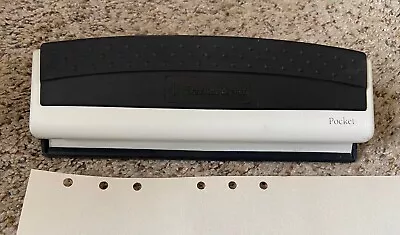 Franklin Covey POCKET Size 6 Hole Punch For Planners/Binders - Beige/Black • $9.99