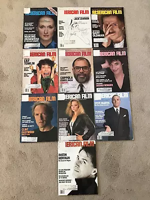 Lot Of 10 Vintage 1988 American Film Magazines Jan/Feb-Dec Complete Year • $20