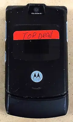 Motorola RAZR V3 - Black And Silver ( GSM ) Cellular Flip Phone • $5.09