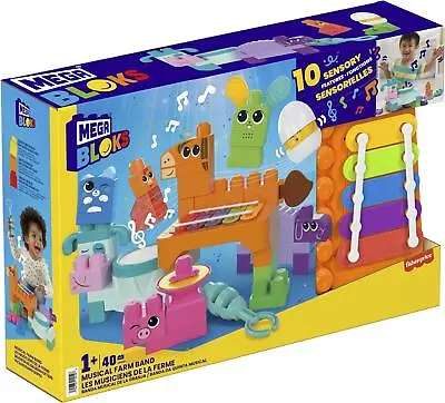 MEGA Bloks Musical Farm Band Buildable Construction Activity Playset • £29.99