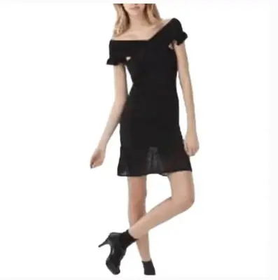 Zac Posen For Target Black Shimmery Off The Shoulder Bodycon Dress M NWOT • $34