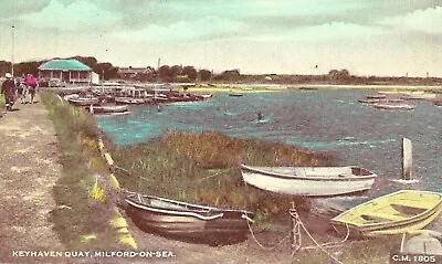 MILFORD-ON-SEA Keyhaven Quay Postcard Ref X8 • £1.59
