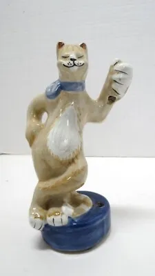 $20 • Buy  Vintage Louisville Stoneware Cat Figurine/Flower Vase Holder 