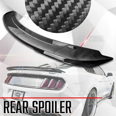 For 15-23 Mustang Real Carbon Fiber Spoiler Wing Shelby GT350 Style S550 • $229