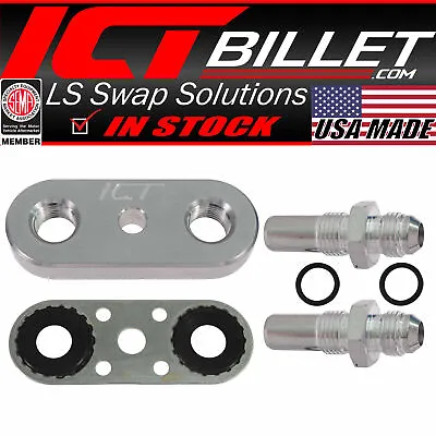 6L80E 6L90E 8L90E Transmission Cooler Line Adapter Plate With 6AN Fittings Seal • $62.37