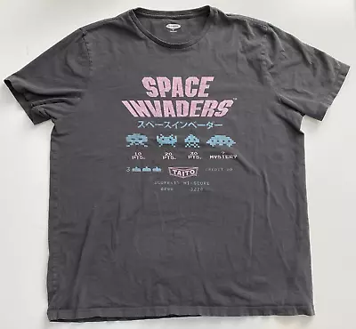 Space Invaders Black T-Shirt - Size XL • $14.99