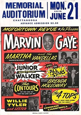 Marvin Gaye 13  X 19  Reproduction Concert Poster Archival Quality • $19.95