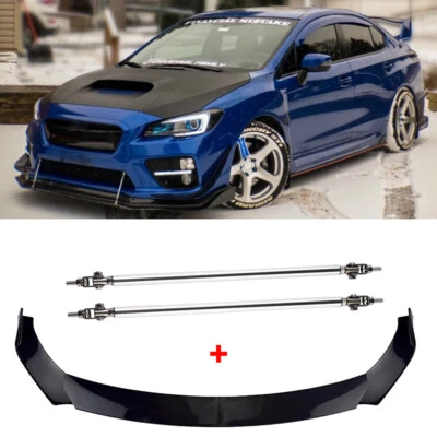 $39.98 • Buy For 15-20 Subaru WRX STI V-Limited Style Front Bumper Lip Splitter Chin Spoiler