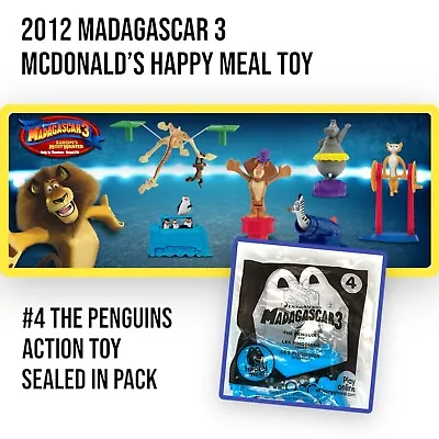 2012 McDonalds MADAGASCAR 3 The Penguins #4 Animal Figure Toy Happy Meal • $6.99