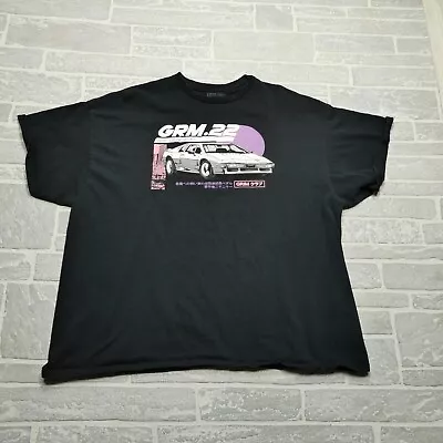 Grim Days Men T-Shirt XL Black Sport Car Graphic Short Sleeve DeLorean • $7.44