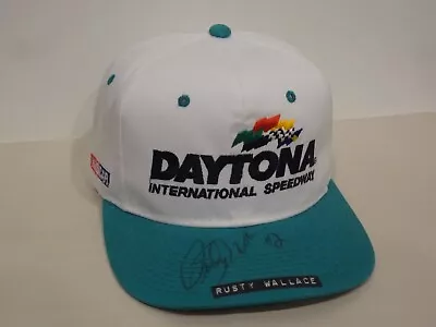 NASCAR #2 Rusty Wallace Snapback Kudzu Hat Daytona Speedway Autographed Hat Case • $39.99